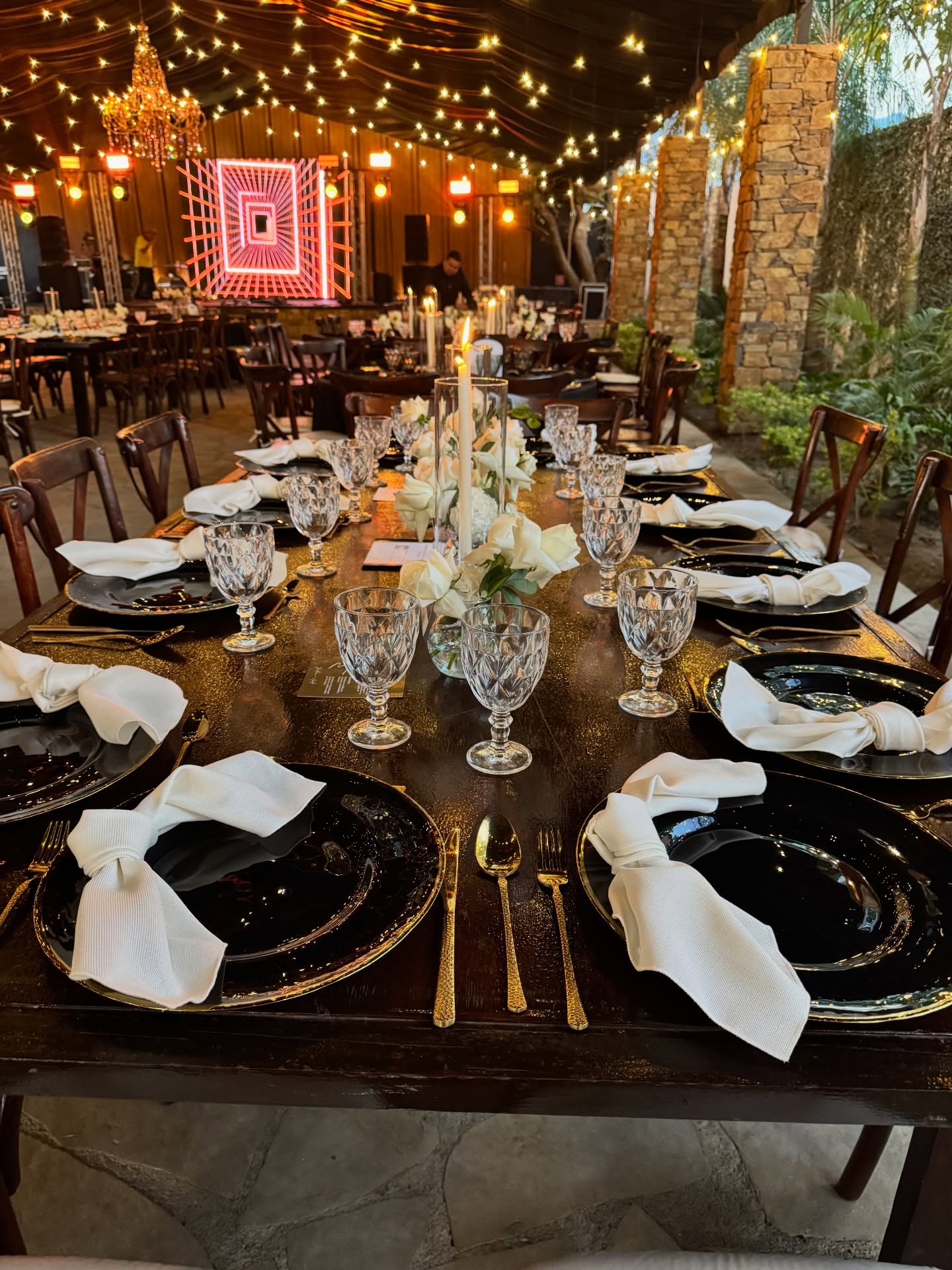 Banquete de gala en la Gran Terraza